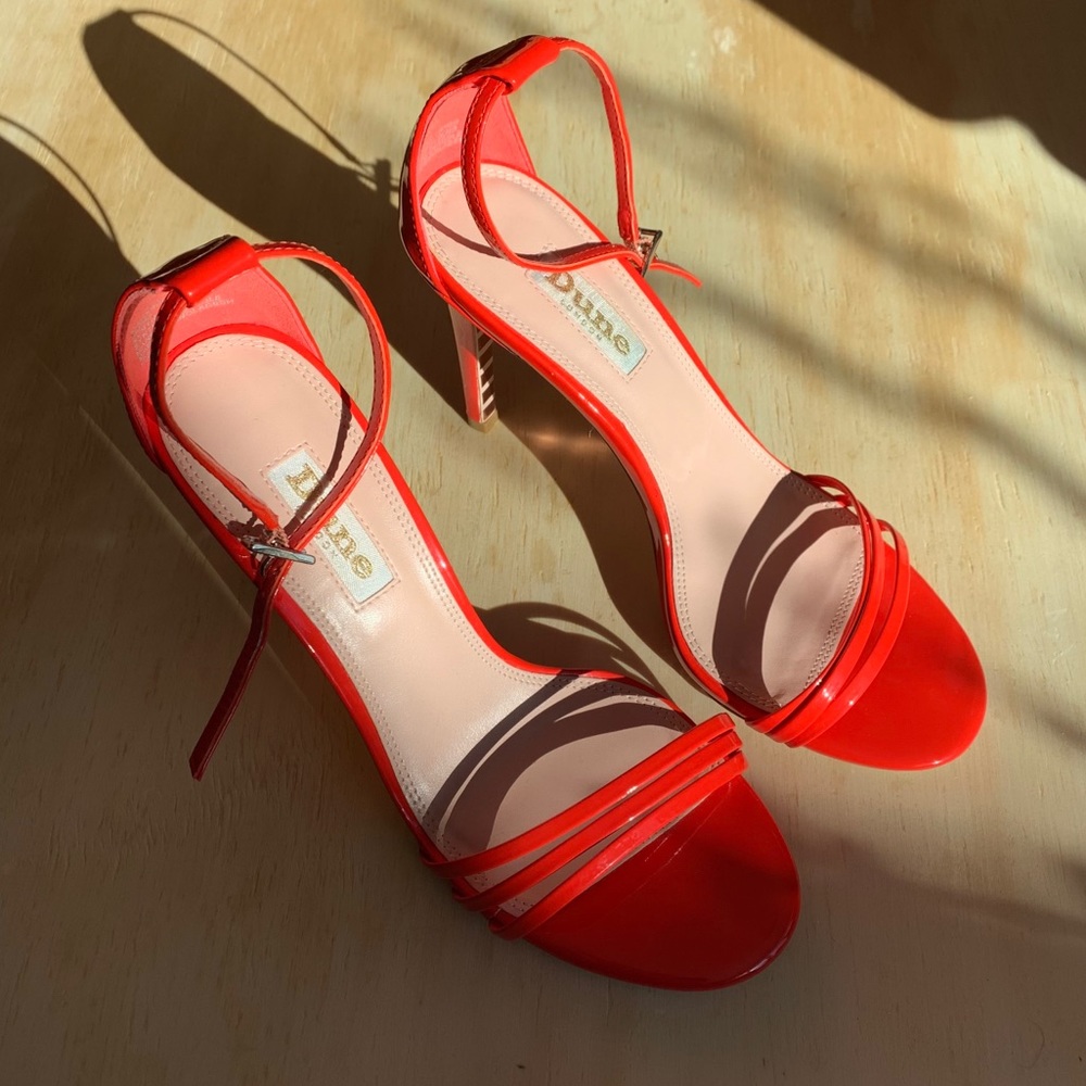 Neon Orange Dune Pumps